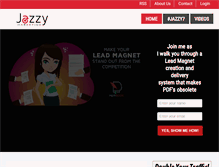 Tablet Screenshot of jazzymarketing.com